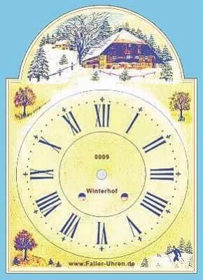 Schwarzwälder Schilderuhr Winterhof Thurnerspur Nr.0009